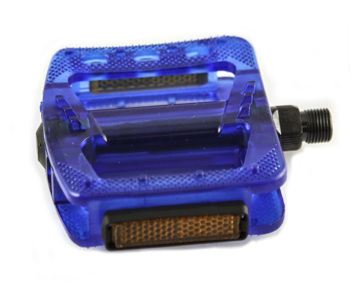 PEDAL BENOTTO BMX 9/16 PLASTICO TRANSPARENTE AZUL - Image 3