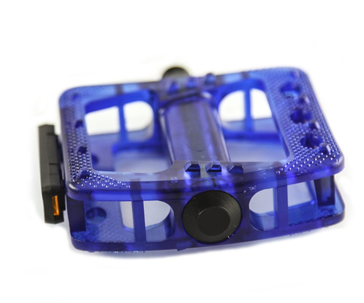 PEDAL BENOTTO BMX 9/16 PLASTICO TRANSPARENTE AZUL - Image 4
