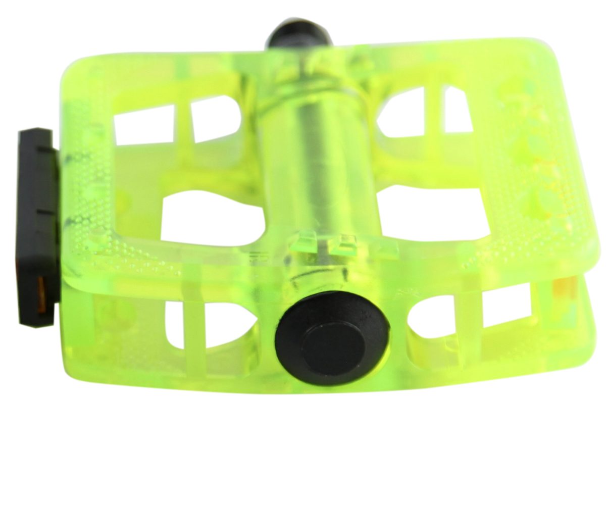 PEDAL BENOTTO BMX 9/16 PLASTICO TRANSPARENTE VERDE - Image 3