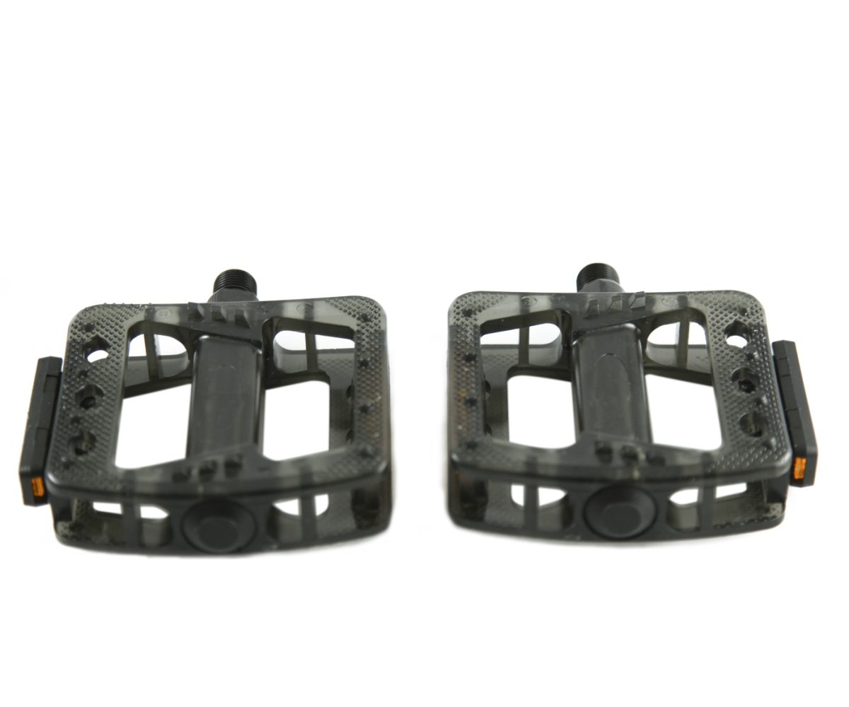 PEDAL BENOTTO BMX 9/16 PLASTICO TRANSPARENTE NEGRO