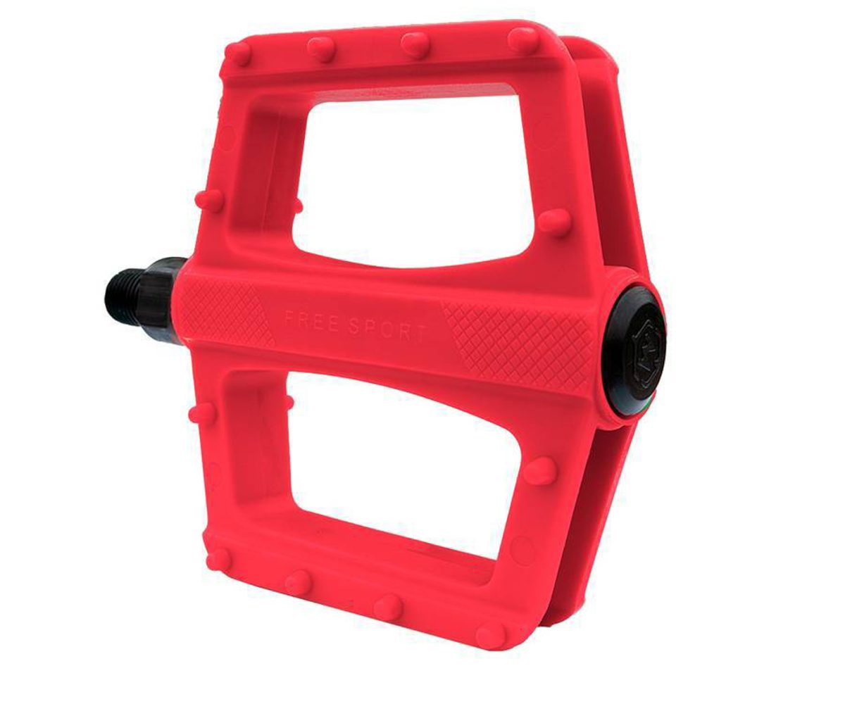 PEDAL BENOTTO BMX FREE SPORT 9/16 PLASTICO ROJO - Image 3