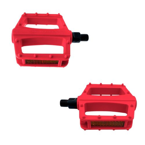 PEDAL BENOTTO BMX FREE SPORT 9/16 PLASTICO ROJO