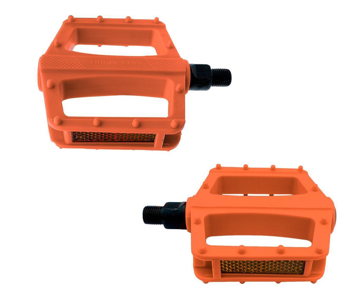 PEDAL BENOTTO BMX FREE SPORT PLASTICO NARANJA