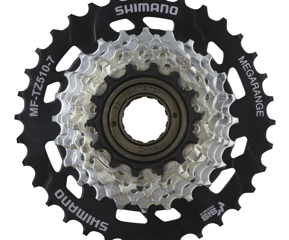 RUEDA LIBTRE SHIMANO TOURNEY MF-TZ510 7P 14/28 MTB ESTANDAR CON PROTECTOR NEGRO