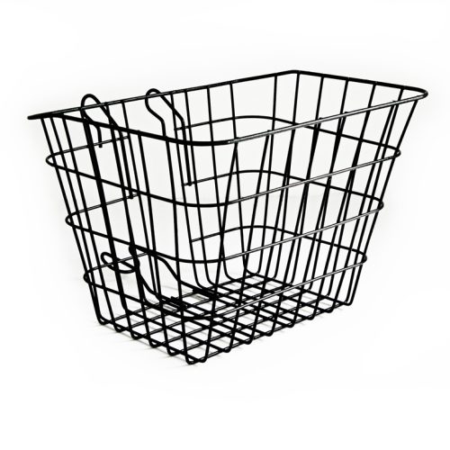 CANASTILLA DE ALAMBRE R-26 PINTADA COLOR NEGRO