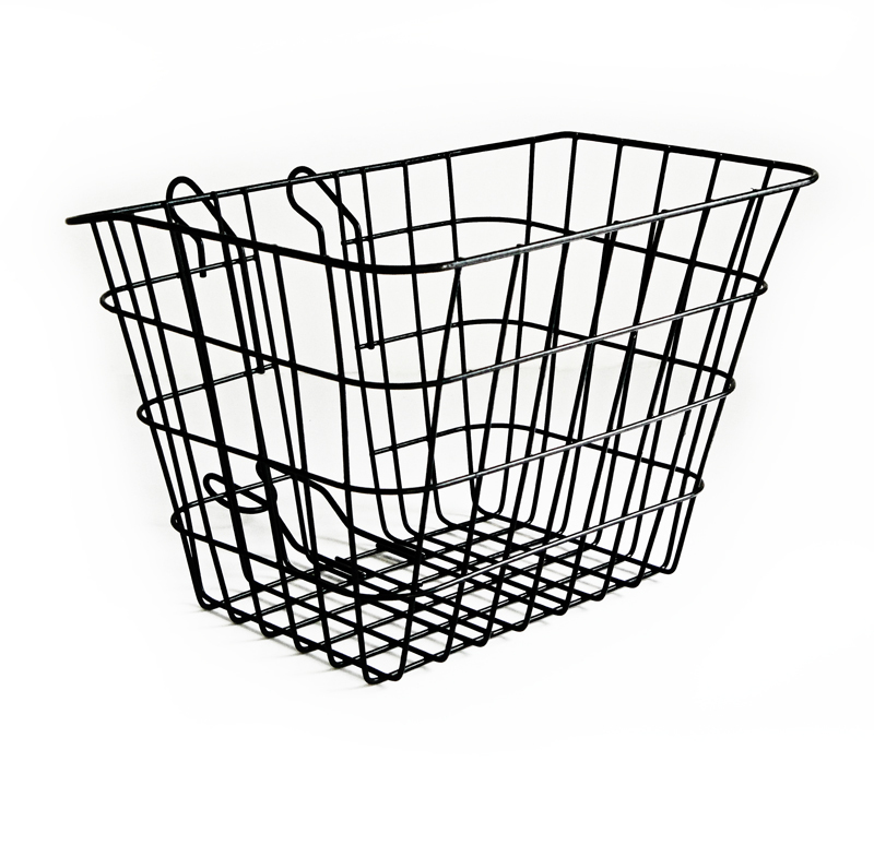 CANASTILLA DE ALAMBRE R-26 PINTADA COLOR NEGRO