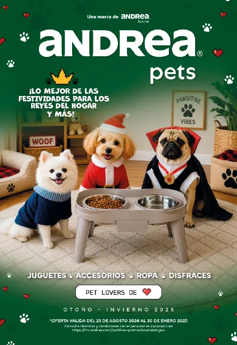 Portada del catálogo Andrea Pets